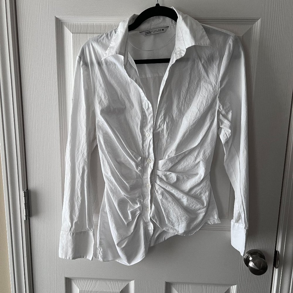 Zara | Asymmetrical Buttoned Shirt